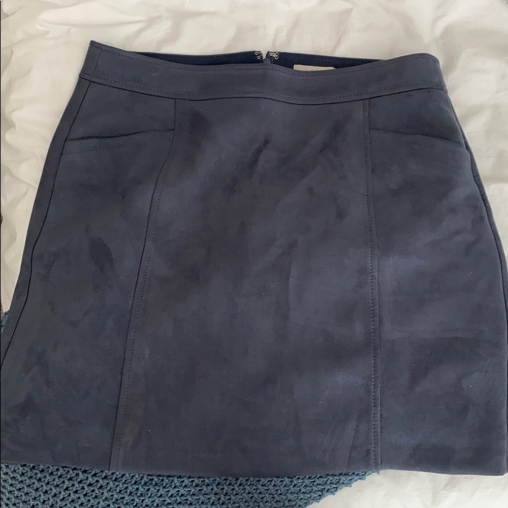 Loft suede skirt